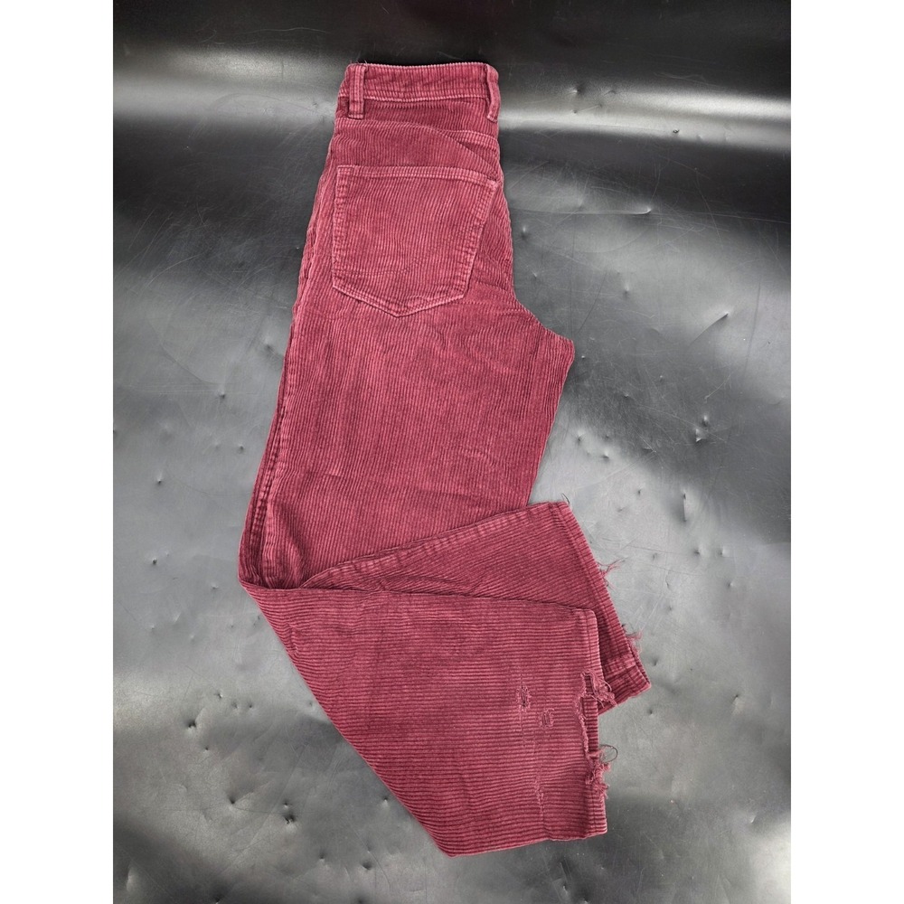 Empyre Corduroy Jeans Size 28 Burgundy Relax Skater Baggy Pants Skateboarding